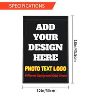 Drapeau de jardin personnalisé en gros, double face, sublimation, décoration de jardin pour Noël et Halloween