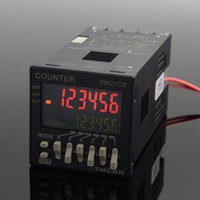 Compteur numérique multifonction intelligent TMC7CX H7CX TMCON à 6 chiffres avec écran LCD 48*48mm et préréglages