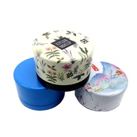 Boîte en métal miniature ronde personnalisée en gros pour crème cosmétique, bonbons, épices, pilules, menthe, petite boîte en métal noire avec couvercle à vis