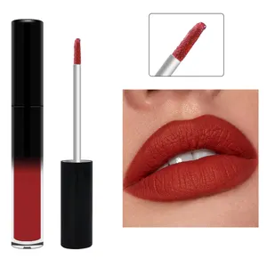 Vegan Lipstick Makeup Private Label Waterproof Matte Lipstick Create Your Own Brand Velvet Matte Nude Liquid Lipstick