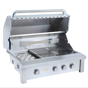 36-дюймовый современный уличный инфракрасный газовый гриль со встроенным грилем и 3 + 1 конфоркой, коммерческий гриль для барбекю из нержавеющей стали с капюшоном - Product Image 6