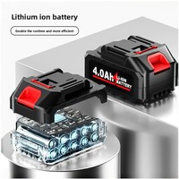 Meuleuse d'angle électrique sans fil sans balais haute puissance avec batterie lithium-ion, coupeur multifonctionnel pour usage domestique AG06 9000 tr/min