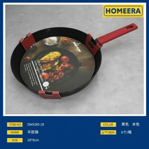 Fornitura all'ingrosso di massa 6 pz/scatola di alluminio pressofuso Wok per la cottura 30x6cm ghisa padella Grill per uso cucina - Product Image 1