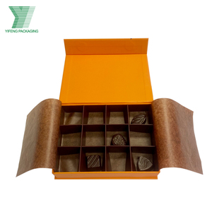Caja de Embalaje de Regalo para Alimentos con Diseño Personalizado al por Mayor, Caja de Embalaje para Trufas de Chocolate Hechas a Mano, Caja de Regalo Magnética para Bombones de Chocolate - Product Image 1