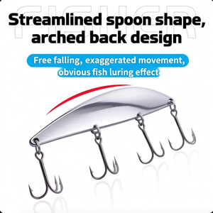 Leurre Bionic Willow 20g, Cuillère de lancer longue portée, Appât métallique pour eau salée et eau douce - Product Image 4