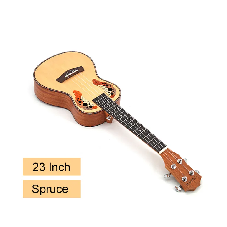 Paisen brand ukulele 23 inch spruce ukulele custom guitar/ukulele pick