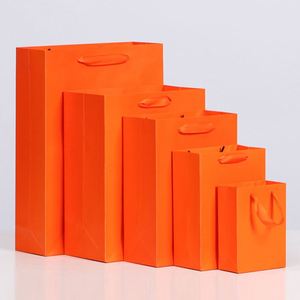 Boutique Luxury Custom Kraft Paper Bags Multi Sizes on Stock-<b>Small</b> to Big Square Bottom for Gift <b>Shopping</b> with Your Own Logo - Product Image 3