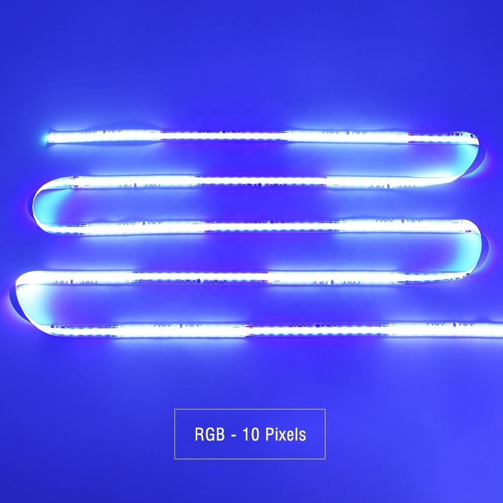 Dream Color Pixel High Brightness COB LED Strip 15W/m RGB WS2812 Voice Control Wi-Fi IP20 Light Strings Indoor Landscape DC24V