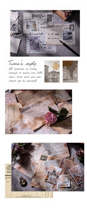 45 Uds diario basura Vintage DIY Material suministros de papel álbum de recortes papel decorativo Retro arte antiguo diario artesanal - Product Image 5