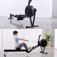 Máquina de Remo con Resistencia al Viento para Ejercicio Cardiovascular, Equipo de Fitness Comercial THYFIT YX-R10, 10 Niveles Ajustables