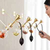 Pengharum Ruangan Aroma Kopi, Botol Kaca untuk Minyak Atsiri & Parfum, Dapat Digantung di Dinding, Cocok untuk Toko Parfum