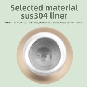 Nouvelle tasse thermos sous vide en acier inoxydable 304, design élégant, petite tasse de poche, couvercle entièrement en acier, avec anneau de levage portable - Product Image 3