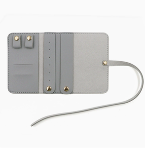 Estuche enrollable de viaje de cuero PU para joyas, con logo personalizado, para anillos, collares y pendientes, bolsa de almacenamiento, muestra gratuita en stock, estuches de regalo al por mayor - Product Image 6
