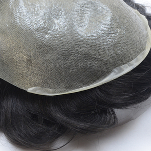 Toupee de Cabello Humano Remy Indio al por Mayor, Grado AAA, Liso, 18 Pulgadas de Largo, Piel Súper Delgada (0.02-0.04 de Grosor), Económico para Hombres - Product Image 5