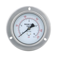 High Precision Factory Wholesale Flange Back Connection Pressure Gauge for LPG Gas Water Pressure Inspection