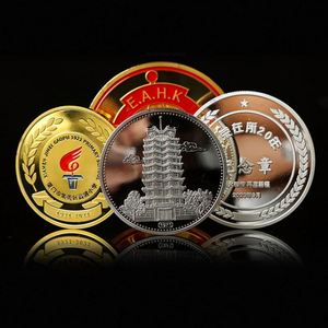 Gold Silver Commemorative Coins Enamel Souvenir Zinc Alloy Metal Coin Custom 3D <b>Brass</b> Metal Engraved Challenge Coin - Product Image 2