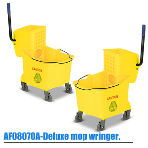 36 litre sarı paspas kova kalınlaşmış su kamyonu sıkmak kova yıkama zemin paspası wringer otel ev temizlik aracı araba - Product Image 6