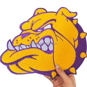 バーシティジャケット用ブルドッグ刺繍パッチ、シャツ用大型大学パッチ、Que Dogパッチ、1911 Omega Psi Phi Fraternity - Product Image 3