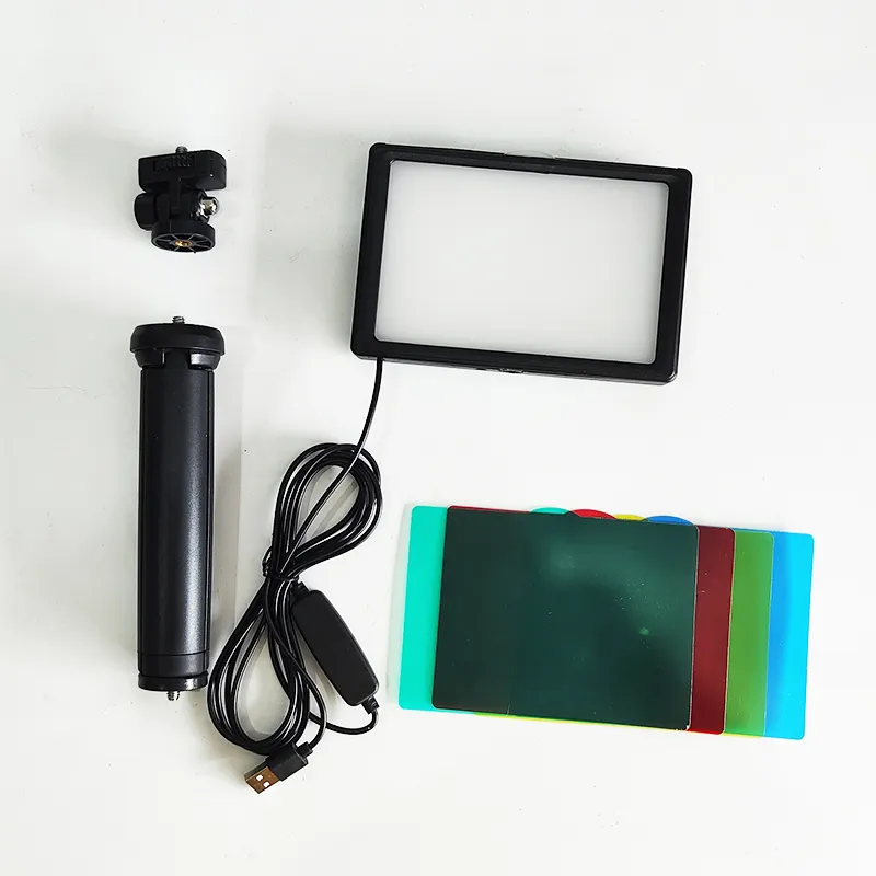 Adjustable Colorful RGB Fill light LED Selfie panel video Light For Youtube Tabletop Photography