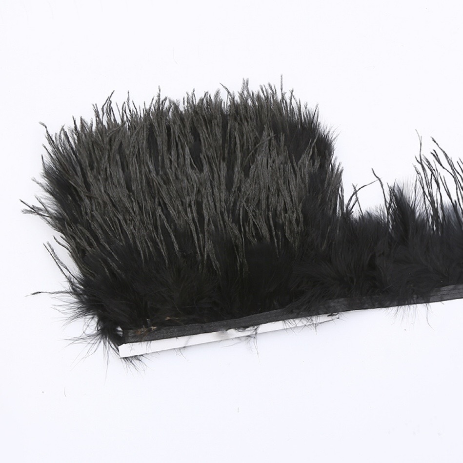 blood vessel velvet ostrich hair cloth edge-hair length 8-15cm