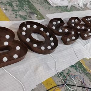 <span class=keywords><strong>Grande</strong></span> <span class=keywords><strong>lettre</strong></span> signes chapiteau grands numéros de LED personnalisé grand 4ft chapiteau signe support libre éclairer bâtiment lettres géantes pour centre commercial - Product Image 4