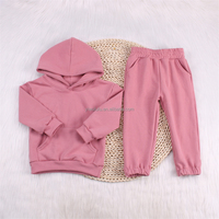Ensemble de pulls d'hiver pour bébés et enfants-Couleur unie-Manches longues avec double poches-Ensemble de vêtements