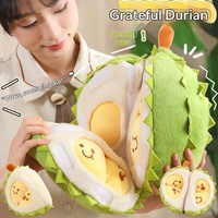 Unzip Durian Doll Knuffel Polyester PP Katoen Simulatie Creatief Afneembaar Afneembaar Fruitpop Verjaardagscadeau