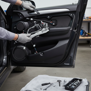 Porte-poignée de porte avant gauche en métal pour BMW X5 Series E53 (expédition depuis le fabricant turc) Code produit: DH2219 - Product Image 3