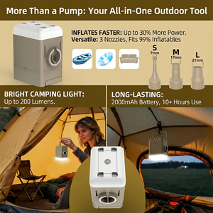 Luxuriöse Moderne Glamping Doppel-Leichtgewicht Selbstaufblasende Luftmatratze mit Automatischer Pumpe Camping-Schlafmatte Queen-Luftbett - Product Image 3