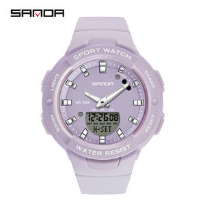 SANDA 6005 Luxury <b>Ladies</b> Sports <b>Watch</b> Brand New Multifunction LED <b>Digital</b> Quartz with Waterproof Feature Alarm Relogio Feminino - Product Image 6