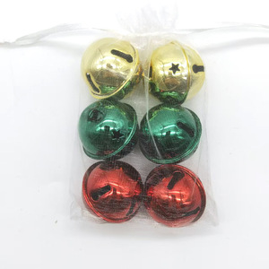 Cross-border Christmas 1.57in <b>Bells</b> Iron Metallic Powder Coating Christmas Decor Accessories Handmade DIY <b>Small</b> Gifts Wholesale - Product Image 6