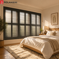 Volet de fenêtre à persiennes horizontales en aluminium anti-ouragan Rolansini, protection extérieure moderne, isolation thermique