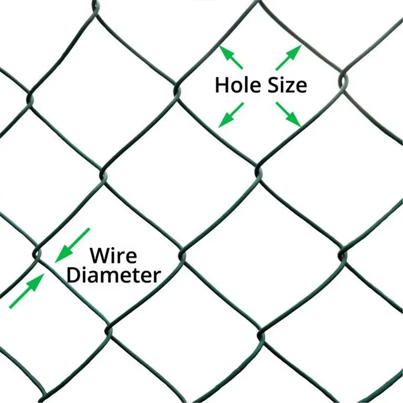 Anping Hongyu suplai pabrik 9 meter pagar Game kawat berlian pagar penghubung rantai kaki 8 galvanis untuk dijual