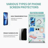 Máquina Expendedora de Protectores de Pantalla de Alto Flujo para Teléfonos Móviles, Ideal para Mercados Callejeros