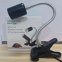 Support de lampe flexible à 360 degrés pour reptiles avec pince pour ampoules chauffantes UVA UVB, équipement d'éclairage pour terrarium et habitat