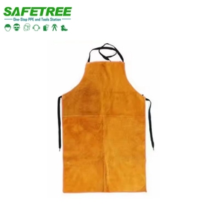 <span class=keywords><strong>Delantal</strong></span> de Seguridad para Soldadura de Cuero Dividido Resistente al Fuego y al Calor, 90*65cm, <span class=keywords><strong>Delantal</strong></span> de Trabajo para <span class=keywords><strong>Soldador</strong></span> - Product Image 1