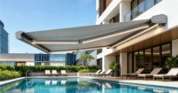 Tenda da Sole Motorizzata in Alluminio per Villa, Patio e Balcone con Opzione Luce LED Integrata, Direttamente dalla Fabbrica