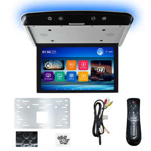 OEM Wide IPS LCD Car Roof <strong>Monitor</strong> 13.3/14/15.6 Inches Android <strong>Flip</strong> <strong>Monitor</strong> <strong>with</strong> Remote Control Stereo Player USB Connection - Product Image 2