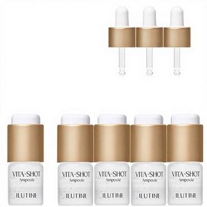 Ampolla Líquida Iluminadora con Vitamina C y Ácido Hialurónico para el Cuidado Facial de Pieles Sensibles, de Rápida Absorción, Tratamiento de 4 Semanas - Product Image 1