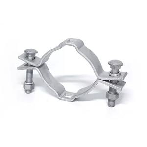 Bande de fixation double offset Quan Pham 4-3/8 po - 5 po, galvanisée à chaud ASTM A-153, qualité supérieure pour la fixation de demi-bandes. - Product Image 1