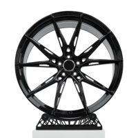 Jantes forgées T6 18 19 20 21 22 pouces, noires, concaves, légères, 5x112 5x120 pour BMW M4 Mercedes C63 R2, jantes de voiture