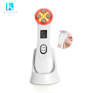 Masseur facial portable à radiofréquence EMS 5 en 1, appareil de raffermissement de la peau à LED - Product Image 3