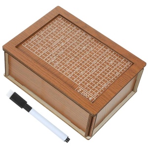 Otros Juguetes Educativos, Hucha de Madera con Contador, Hucha de Escritorio, Regalo para Niños, Artesanía de Madera, Caja de Ahorro de Madera - Product Image 1
