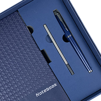 2026 Individuelles Logo Tagebuch-Planer Geschenkset Luxuriöses PU-Leder Journal-Planer Hardcover-Notizbuch mit Stift