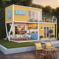 Café Contenir 20 pieds Conteneur de bar à café Produits personnalisés Conteneur créatif Conception de maison pour bureau