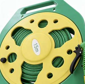 Enrollador de Manguera Flexible de 15 Metros, Portátil, Antienredos, Fácil de Guardar, Enrollador de Manguera para Jardín - Product Image 3