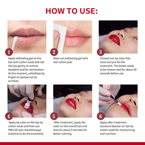 Ibcccndc 10 pièces Kit de sérum pour les lèvres à micro-aiguilles, Gloss semi-permanent, Glaçage à lèvres micro-sculptant, Solution gel exfoliante et Booster - Product Image 6