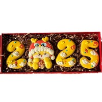 Coffret Cadeau de Biscuits Sucrés Givrés du Nouvel An, Année du Serpent, Décoratif et Créatif
