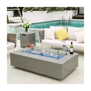 outdoor patio fireplace fire pit bowl rectangular heater ethanols custom concrete fireplace outdoor for home