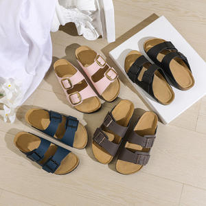 Birkenstocks en cuir de vachette de luxe pour l'été pour l'Arizona Style Mules <span class=keywords><strong>Semelle</strong></span> en liège allemande Sandales plates à la mode pour les loisirs de plein air - Product Image 5